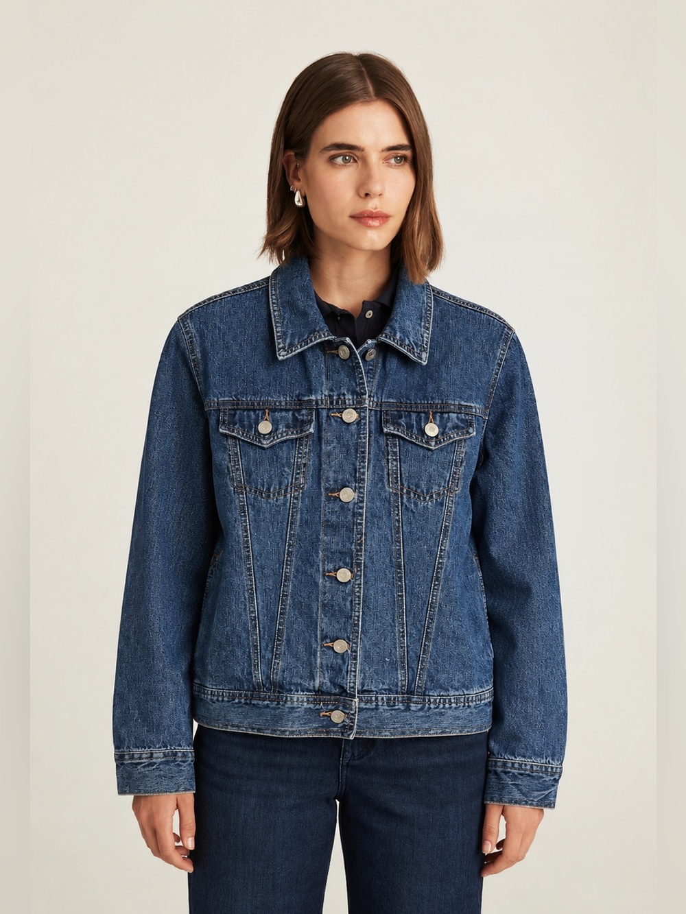 NORTHERN REFLECTIONS | Vintage Dark Blue Denim Jacket - Women's